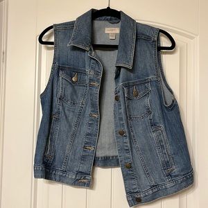 LOFT denim vest